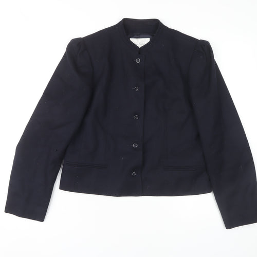 Brian Tucker Women's Black Jacket Size 12 Collarless