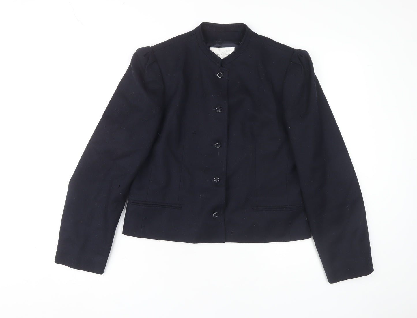 Brian Tucker Women's Black Jacket Size 12 Collarless