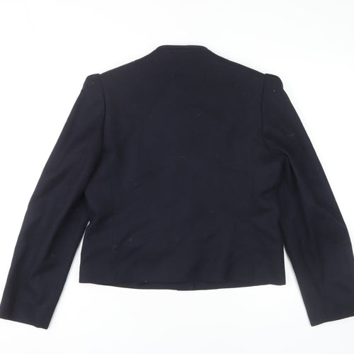 Brian Tucker Women's Black Jacket Size 12 Collarless