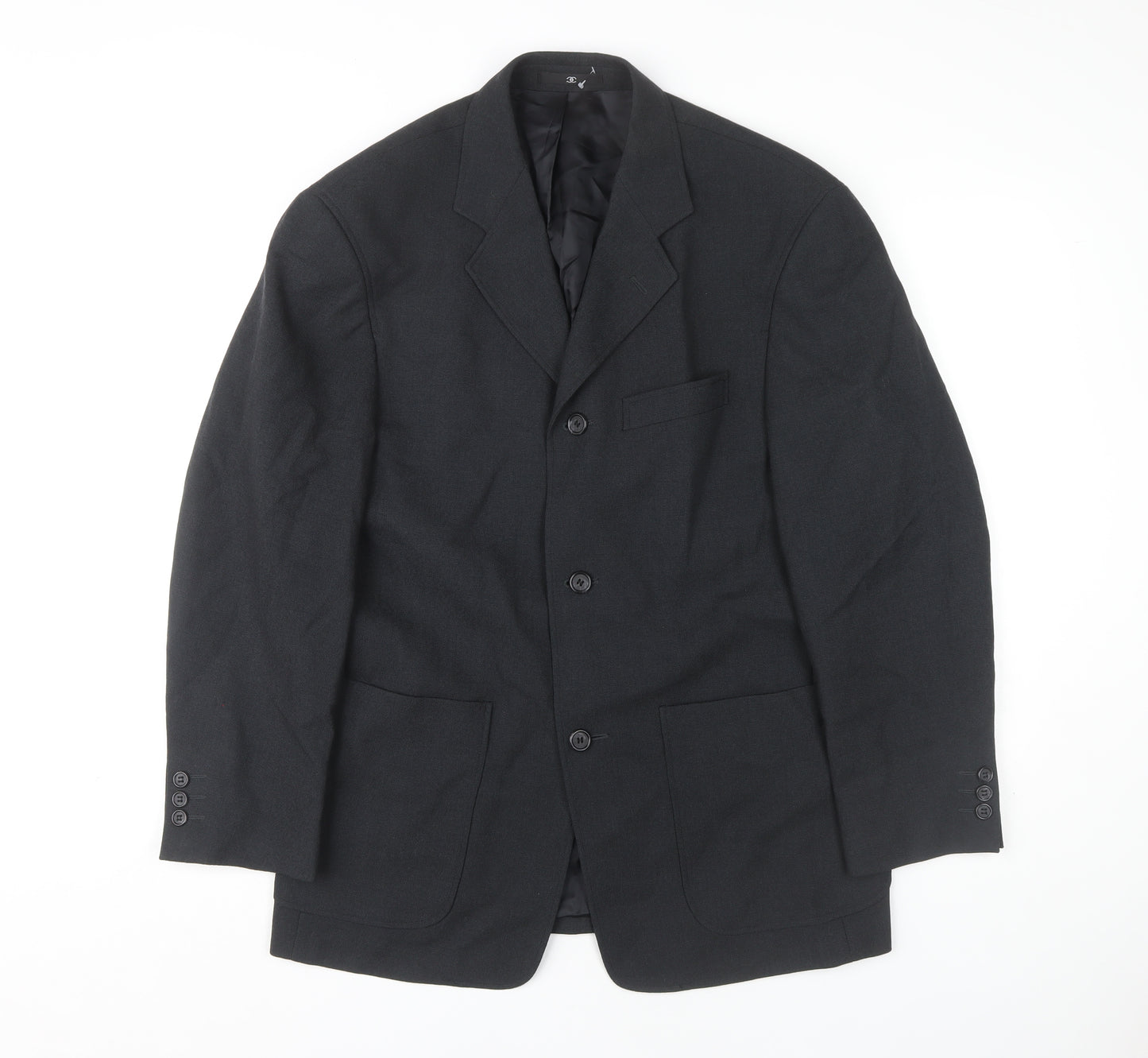 Ciro Citterio Men's Black Wool Blazer 38S
