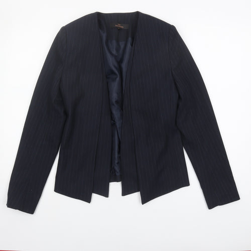 Next Women's Black Pinstripe Blazer, Size 8, Workwear