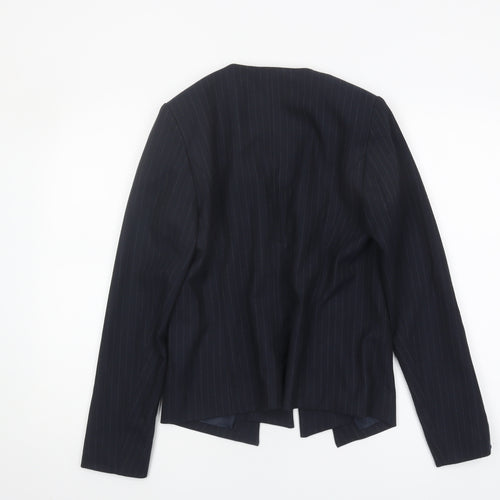 Next Women's Black Pinstripe Blazer, Size 8, Workwear