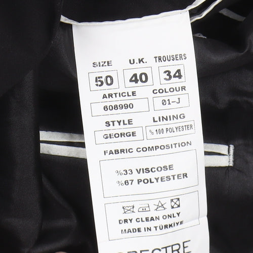Spectre Men's Black Formal Blazer Size 40