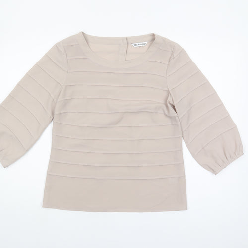 Marks and Spencer Women's Beige Blouse Size 10
