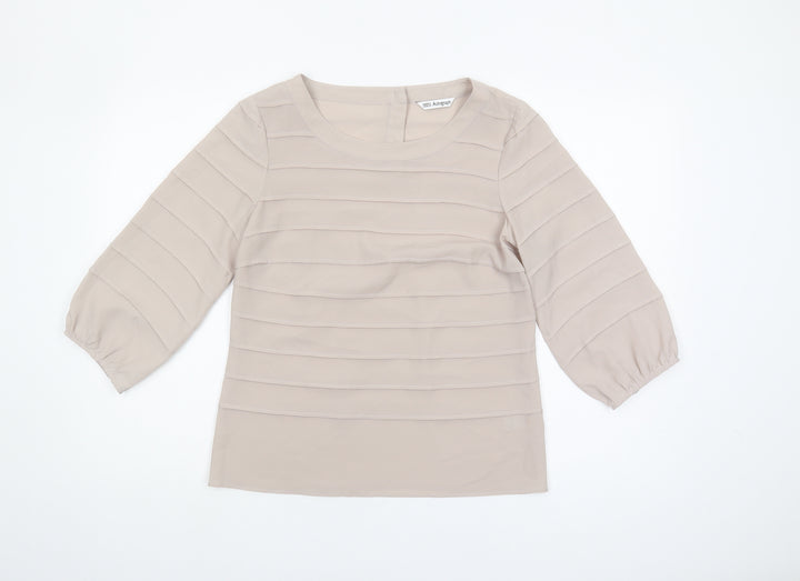Marks and Spencer Women's Beige Blouse Size 10