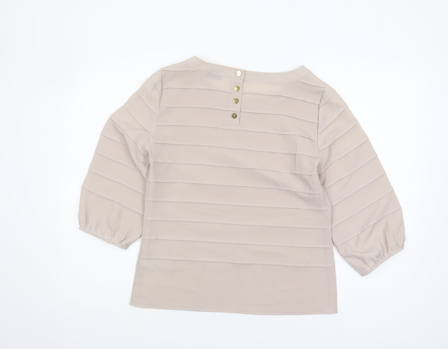 Marks and Spencer Women's Beige Blouse Size 10