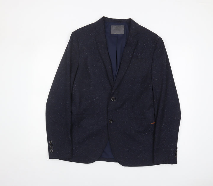 Zara Man Blue Men's Blazer, Size 40, Formal Business Wear