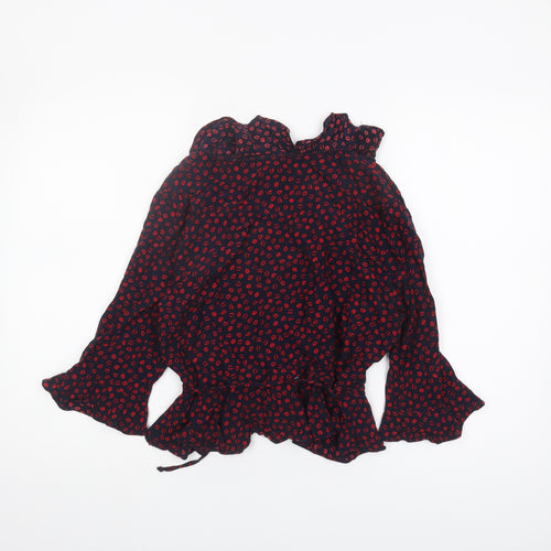 Topshop Women’s Multicoloured Wrap Blouse, Size 12