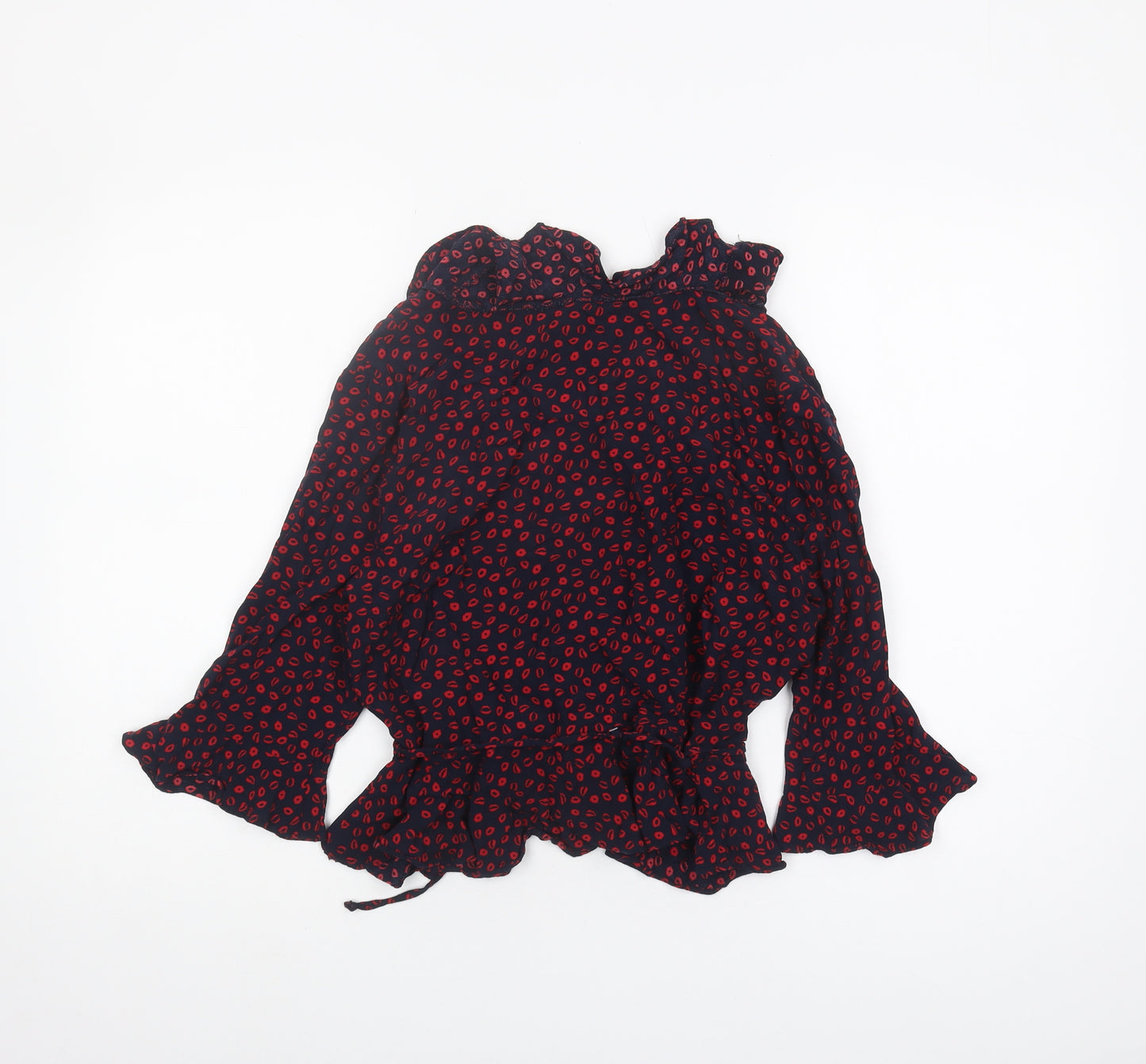 Topshop Women’s Multicoloured Wrap Blouse, Size 12