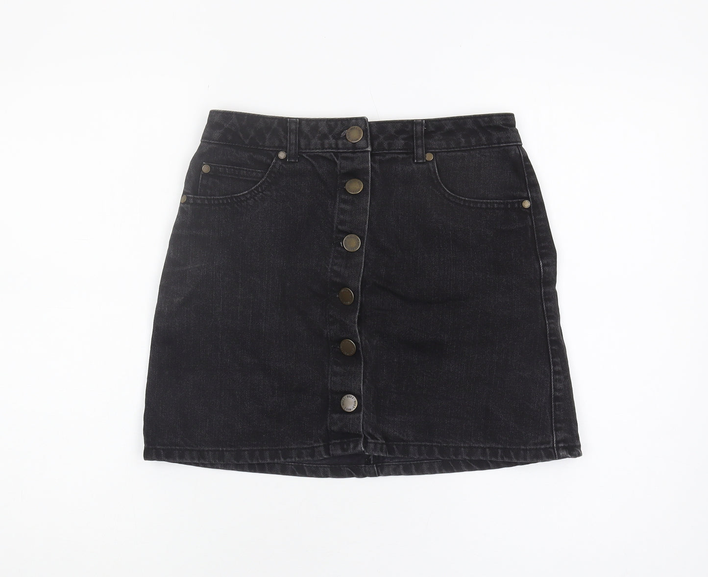 Miss Selfridge Women's Black Denim Skirt, Size 10