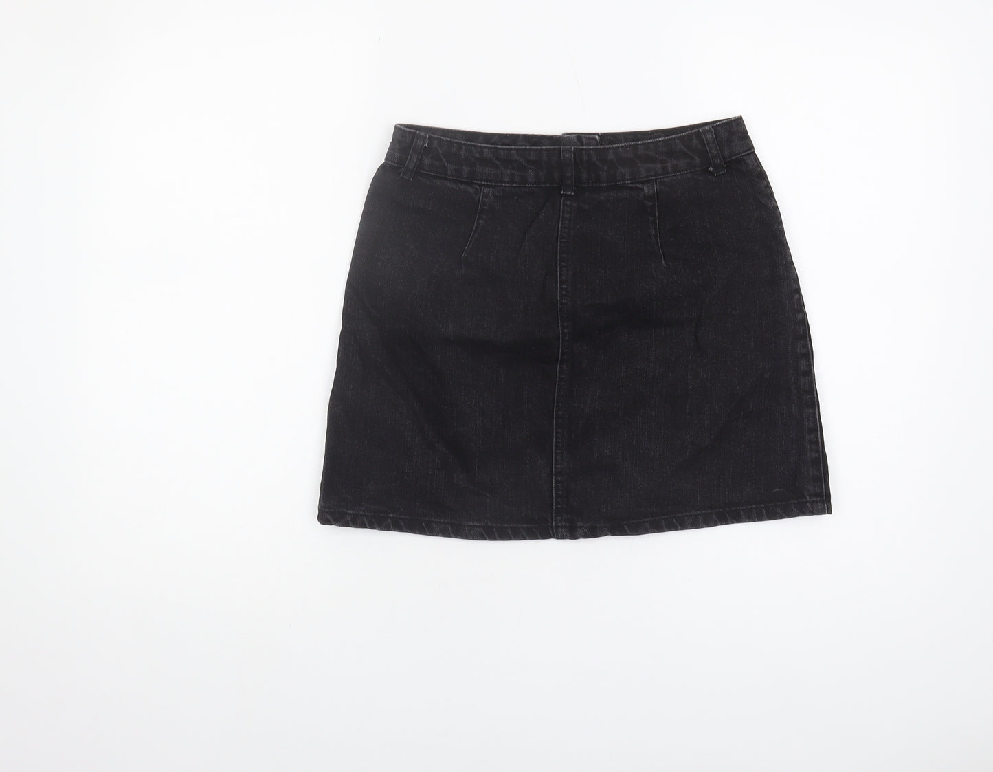 Miss Selfridge Women's Black Denim Skirt, Size 10