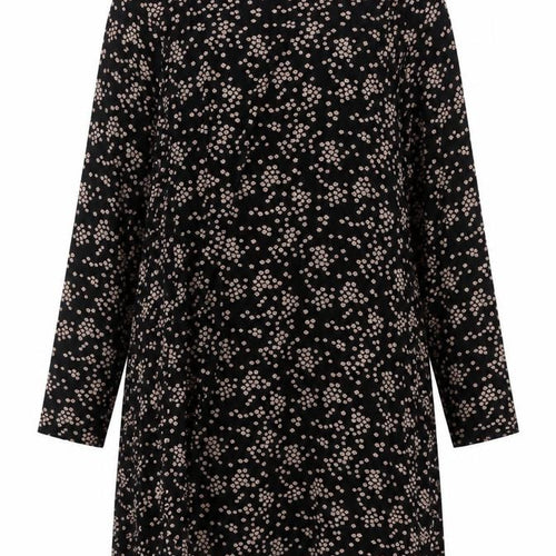 New Look Women Black Floral Long Sleeve Shift Dress