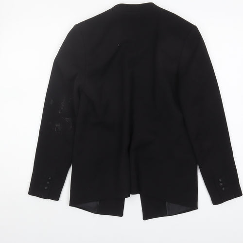 H&M Women’s Black Blazer - Size 8, Double-Breasted