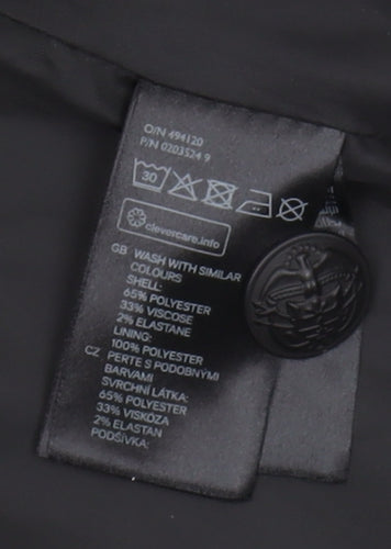 H&M Women’s Black Blazer - Size 8, Double-Breasted