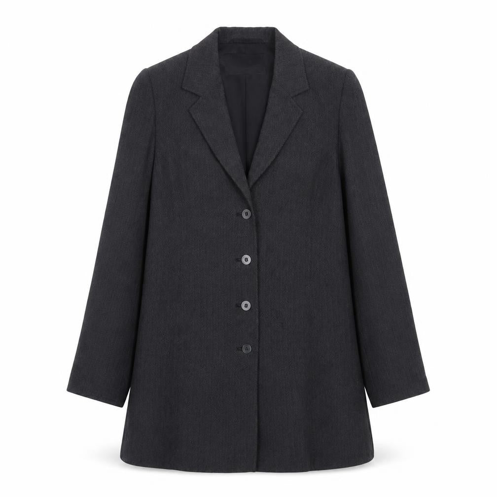 Front view of Country Casuals Women Black Blazer, size 10