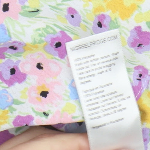 Miss Selfridge Women's Multicoloured Floral Blouse Size 10