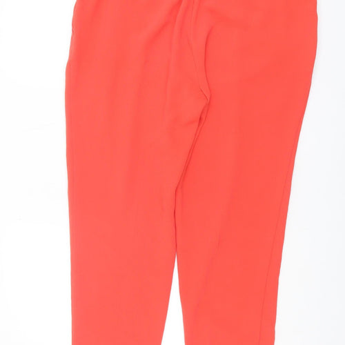 Luisa Cerano Women's Red Pleated Trousers Size 18