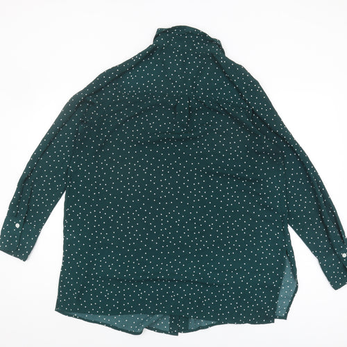 New Look Women's Green Polka Dot Maternity Shirt