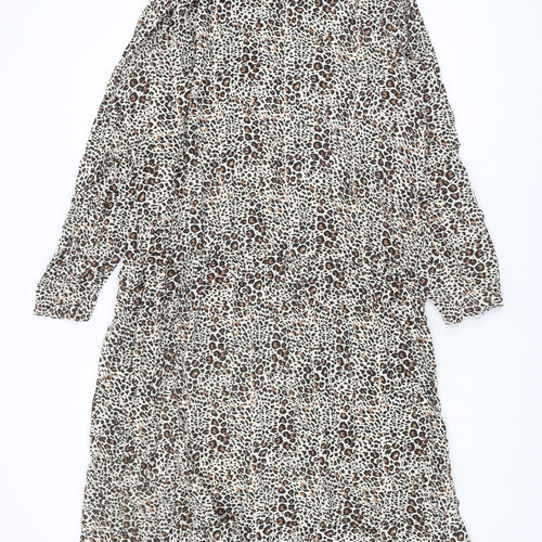 ASOS Women Animal Print Dress Multicoloured Size 26