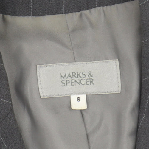 Marks & Spencer Women's Grey Pinstripe Blazer