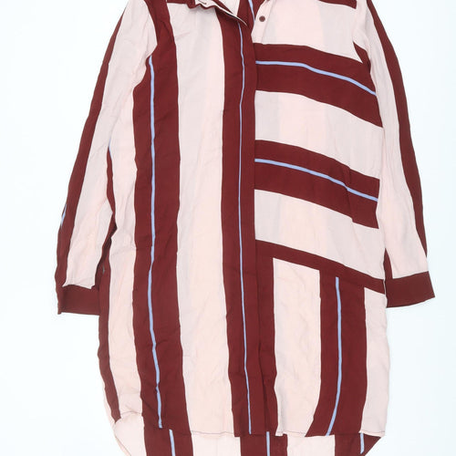 Selected Femme Women Multicoloured Striped Shirt Dress 12