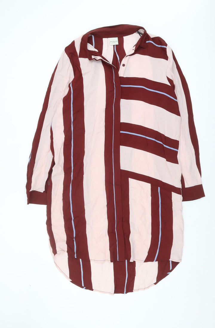 Selected Femme Women Multicoloured Striped Shirt Dress 12