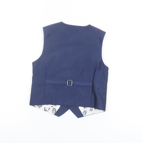 Monsoon Boys Blue Suit Waistcoat 6 Years