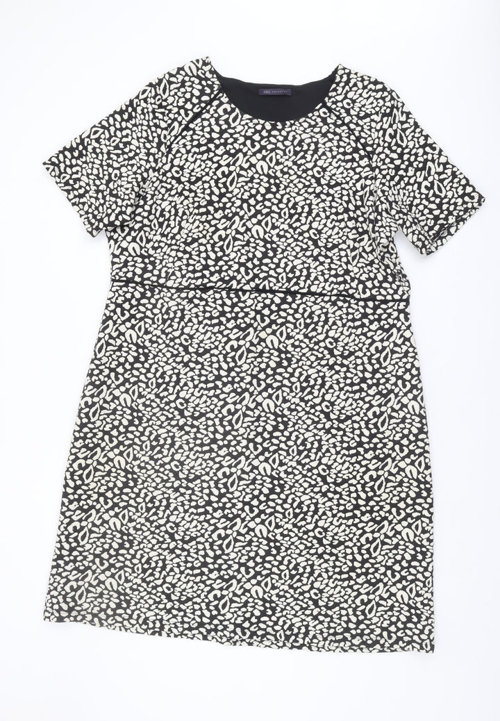Marks and Spencer Women's Black Print Dress Size 22