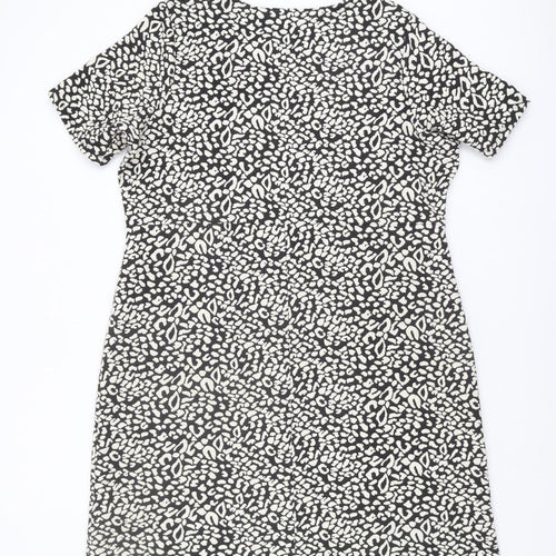 Marks and Spencer Women's Black Print Dress Size 22
