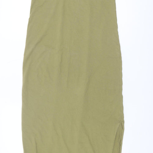 Next Women's Green Long Slip Dress Size 10