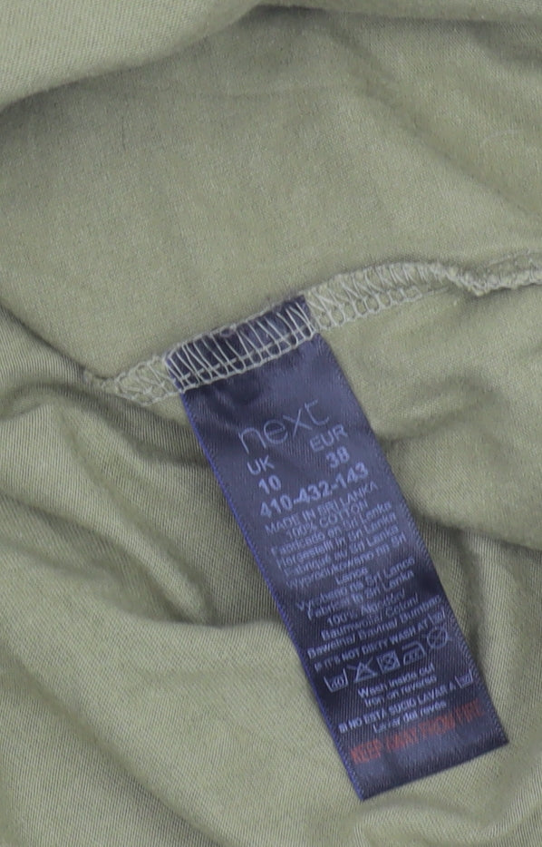 Next Women's Green Long Slip Dress Size 10