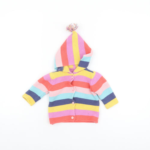 Next Multicoloured Unisex Baby Hooded Cardigan 3-6 Months