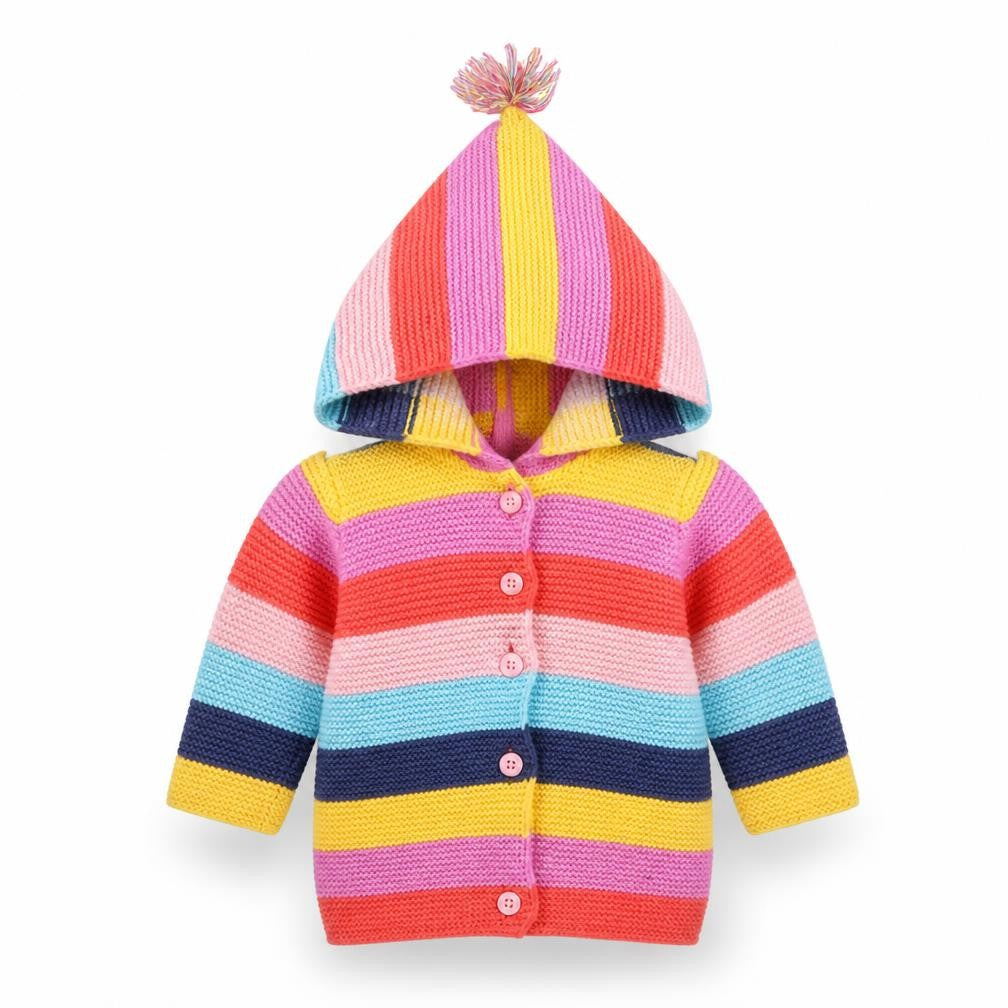 Next Multicoloured Unisex Baby Hooded Cardigan 3-6 Months