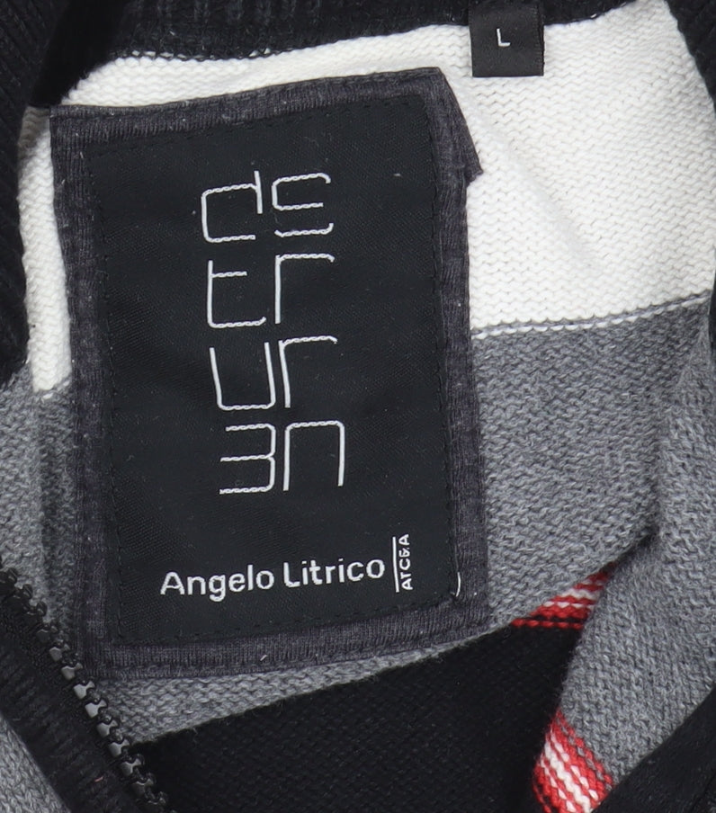 Angelo Litrico Unisex Multicoloured Full Zip Jumper L