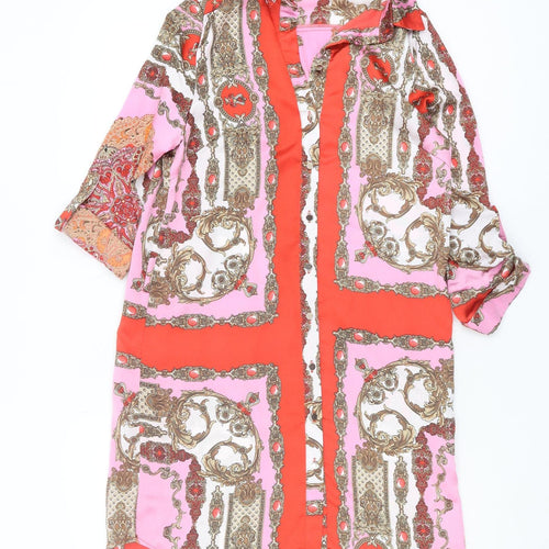 Quiz Women's Multicoloured Shirt Dress Size 6