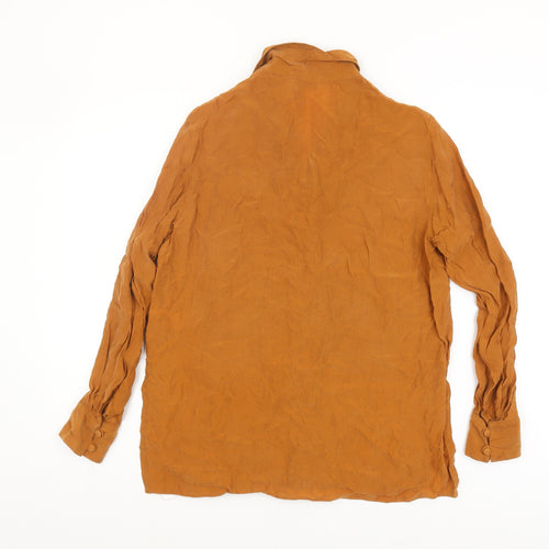 Marks and Spencer Women's Brown Blouse, Size 10, Classic Vintage