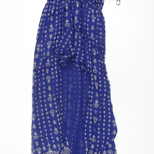 New Look Women's Blue Floral Jumpsuit Size 10