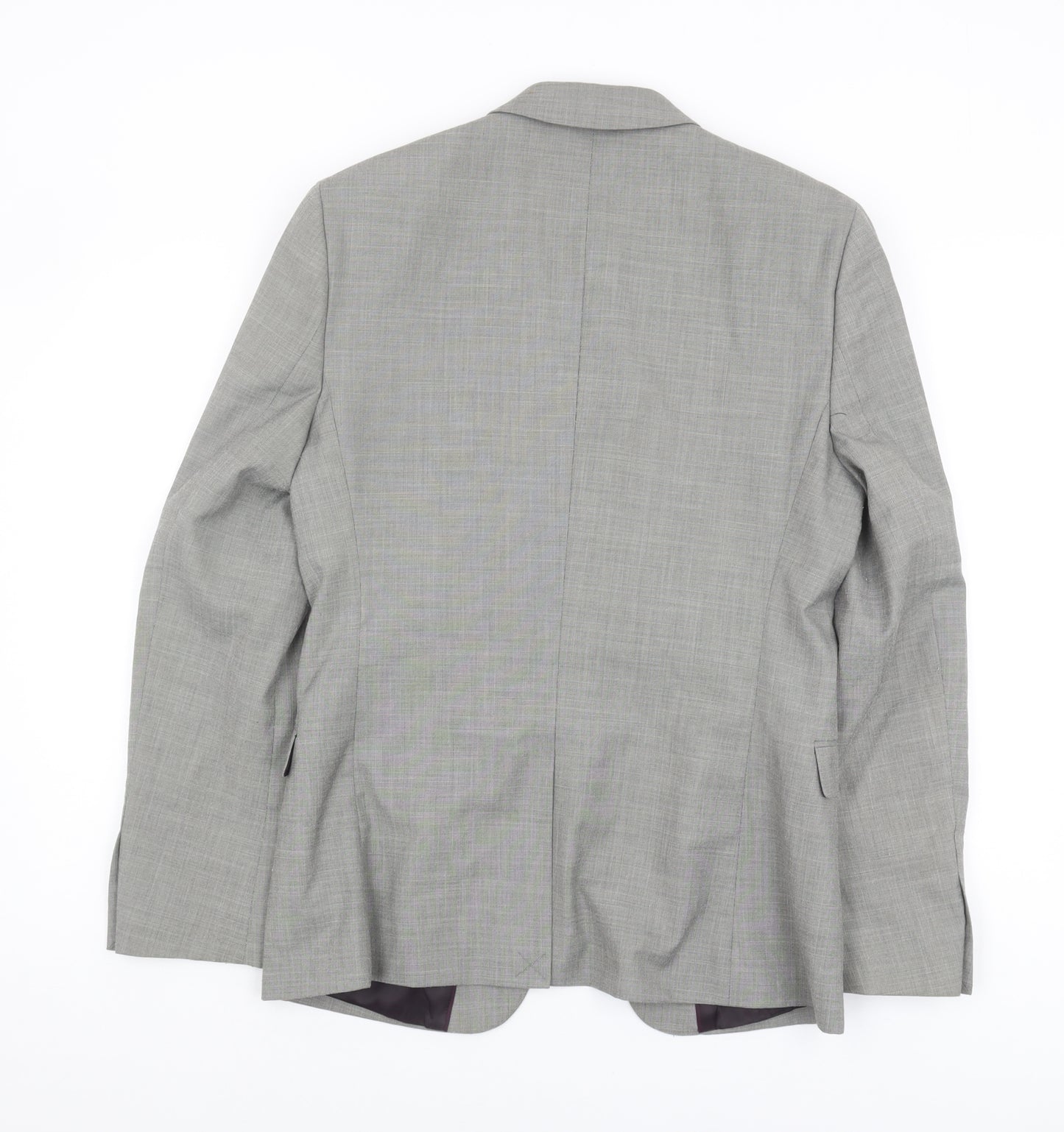 Topman Grey Slim Fit Men's Blazer, 38R, Formal Jacket