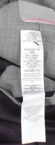Topman Grey Slim Fit Men's Blazer, 38R, Formal Jacket