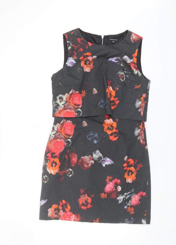 Warehouse Floral Sleeveless Dress Women Size 14