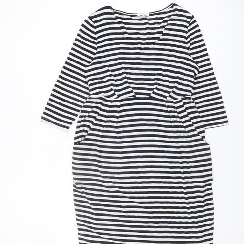 Kaliko Striped Women's Dress in Multicoloured Size 16
