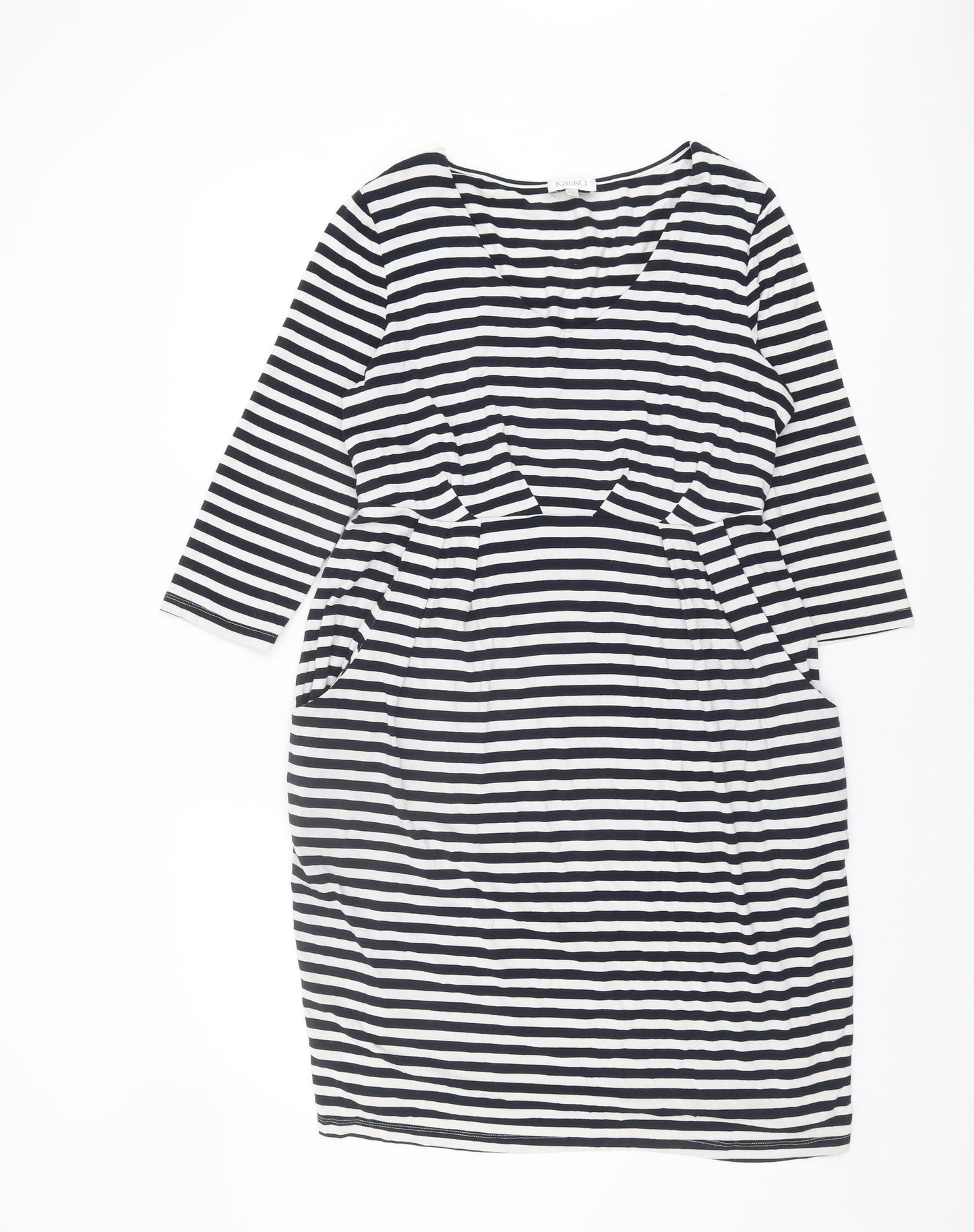 Kaliko Striped Women's Dress in Multicoloured Size 16