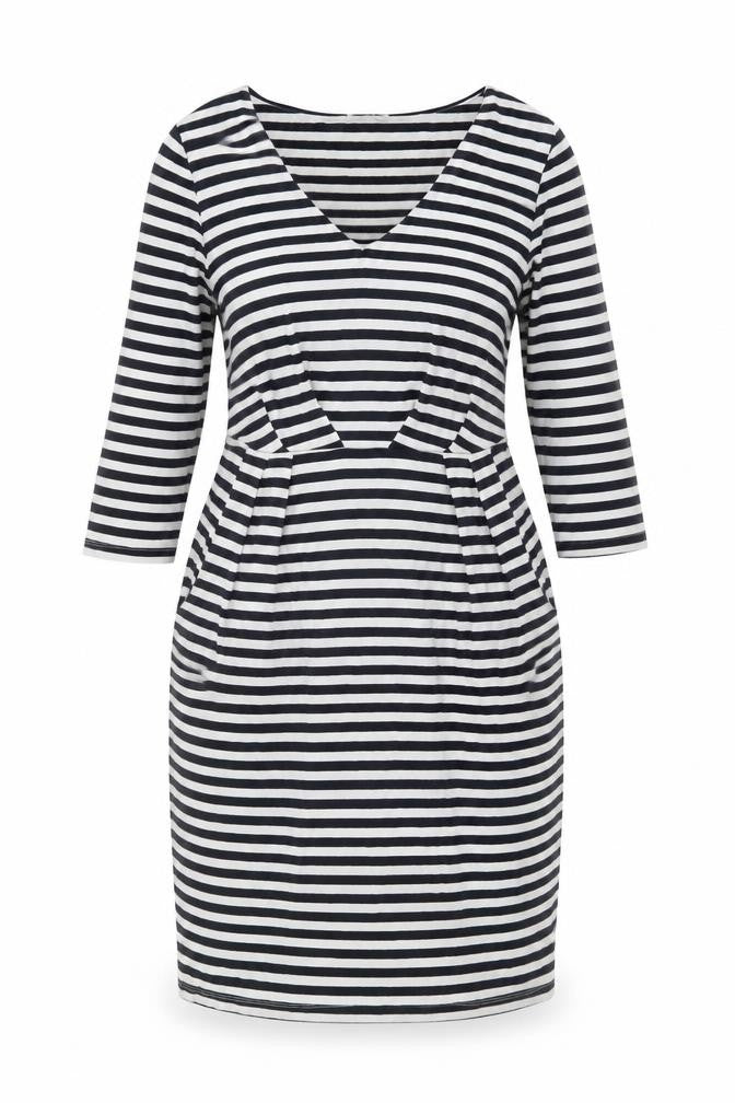 Front view of Kaliko Striped Women's Dress in Multicoloured, size 16