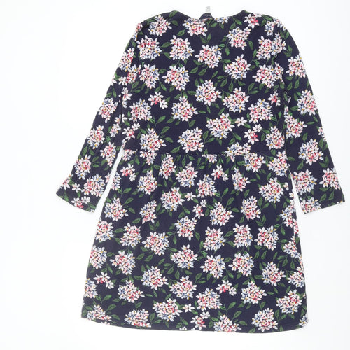 Joules Women's Multicoloured Floral Shift Dress Size 12