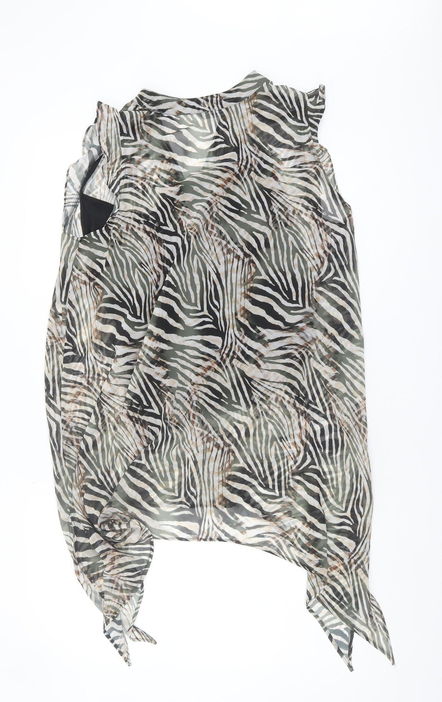 Roman Women's Multicoloured Zebra Print Blouse Size 14