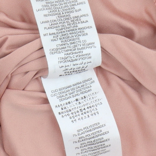 Lipsy Women’s Pink Ruched Dress Size 12