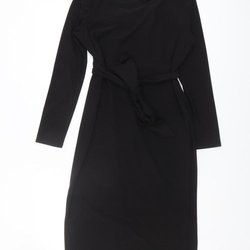 Wallis Women Black Sheath Dress Size 10