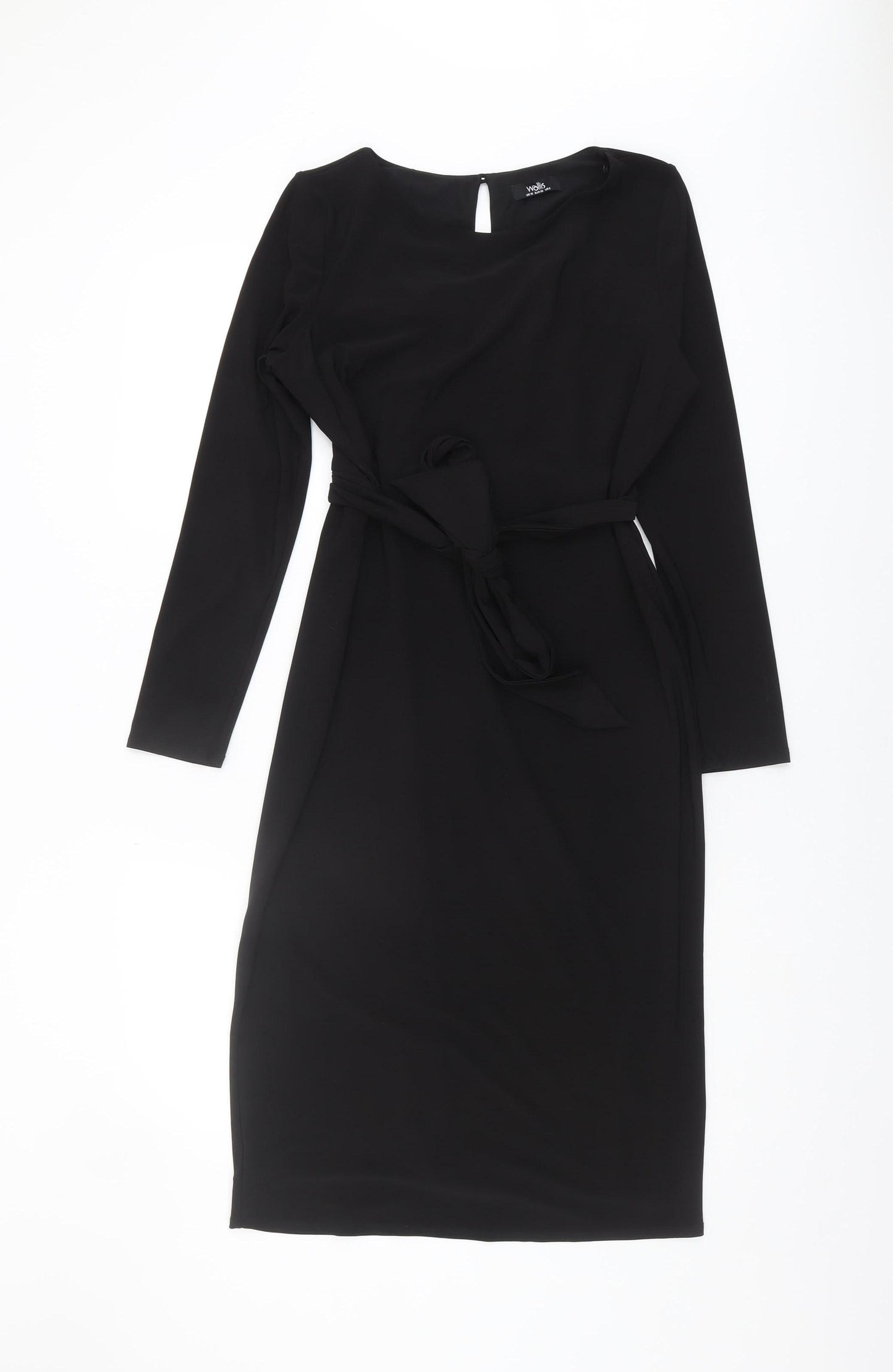 Wallis Women Black Sheath Dress Size 10