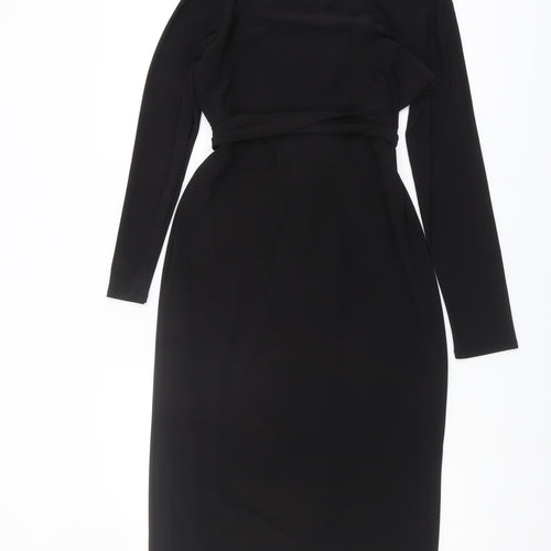 Wallis Women Black Sheath Dress Size 10