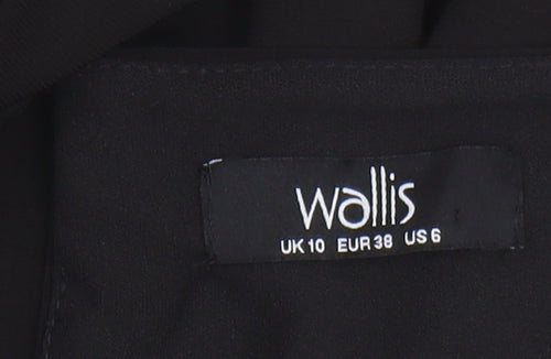 Wallis Women Black Sheath Dress Size 10